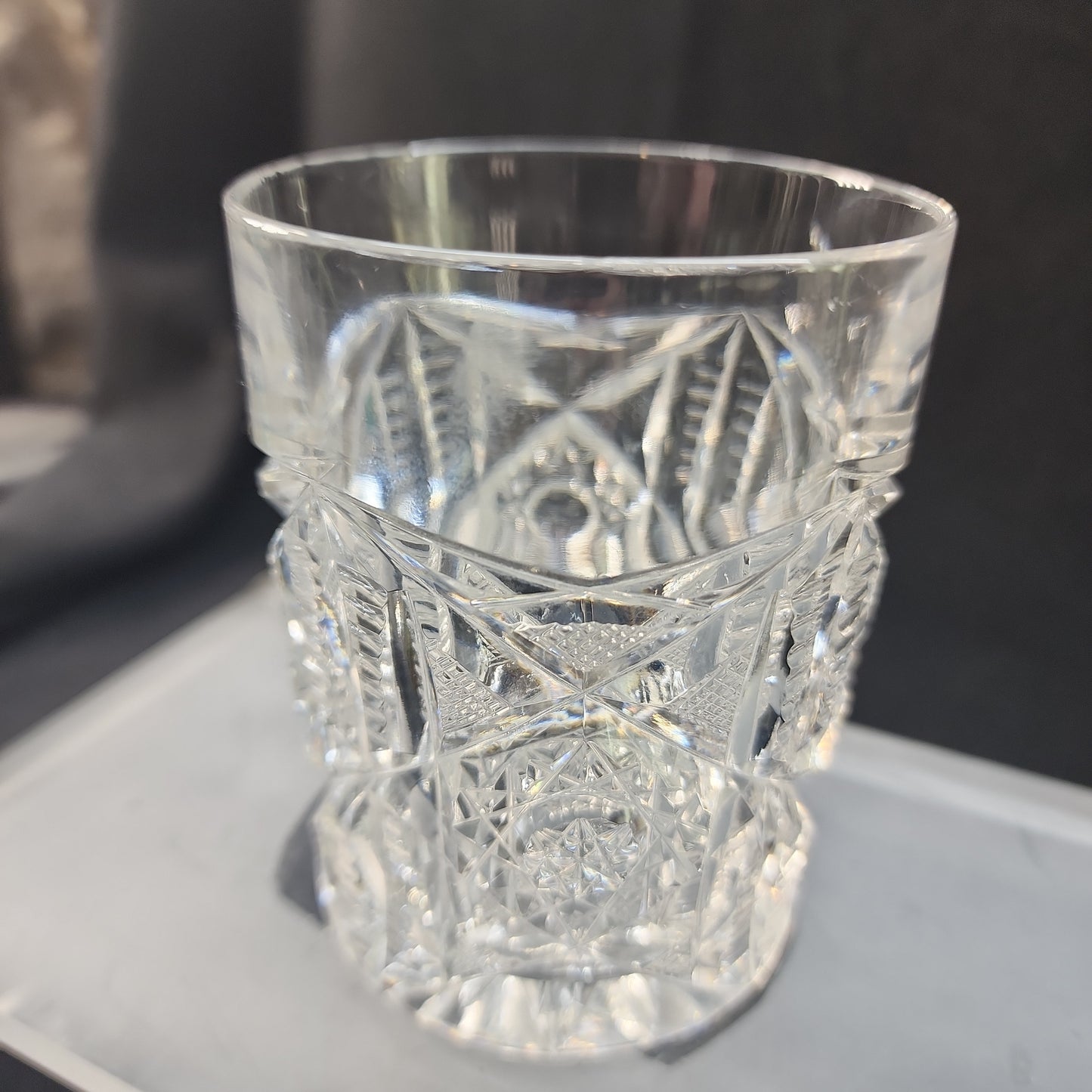 2 ABP Crystal Cut Glass DOR tumbler