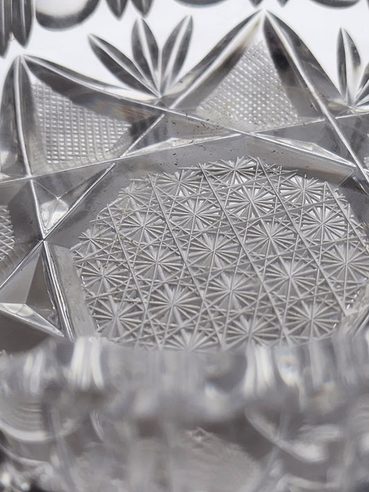 Cut glass ashtray crystal