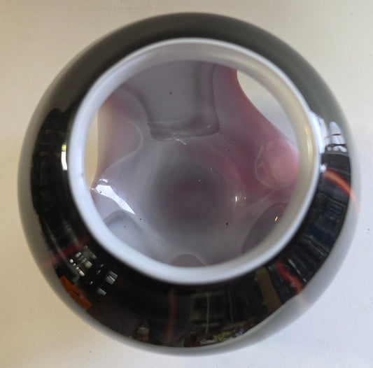 Art glass rose bowl / votive