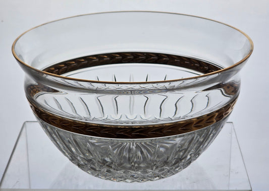 Signed Lenox Majestic laurel gold bowl Crystal Made in USA.