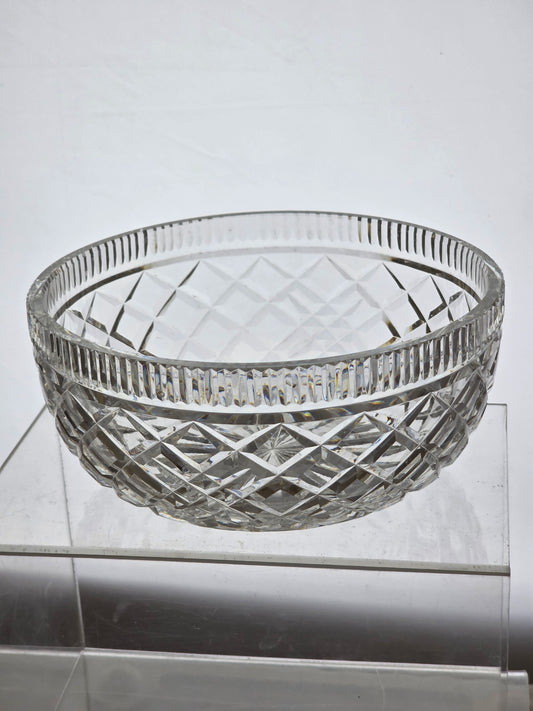 Signed Waterford CRYSTAL bowl extra cuts