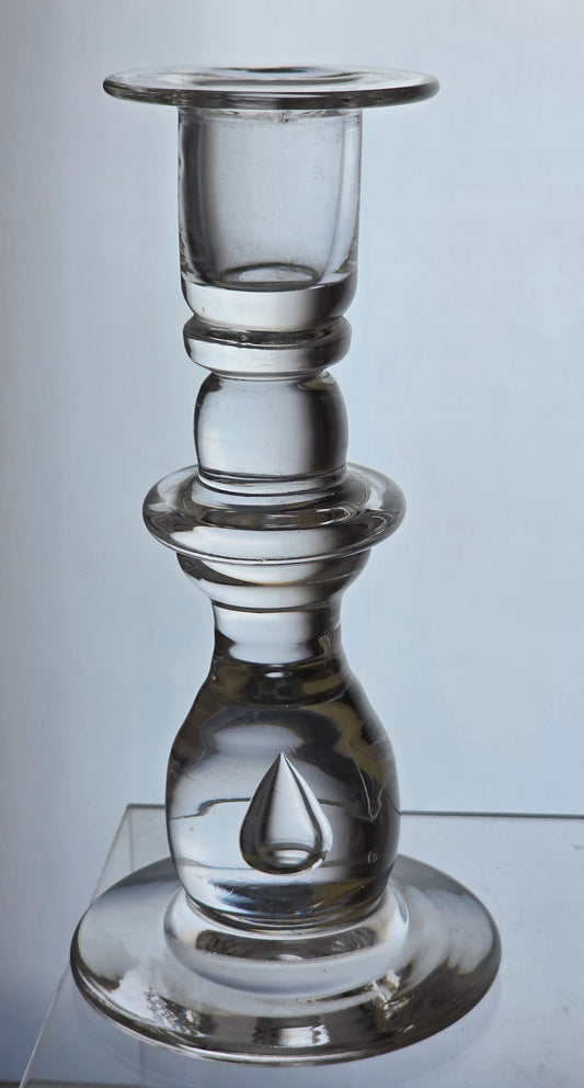 Pair of hand made Glass candle sticks