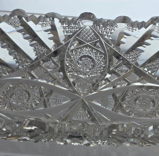 ABP celery hand cut glass Signed libbey PA21