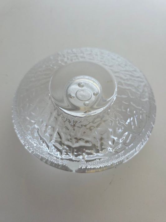 Orrefors Swedish tee light signed -