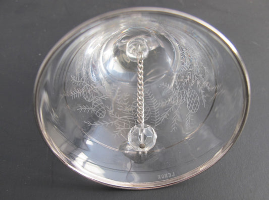 Lenox Crystal 1983 Acorn miniature bell ornament Made in USA - O'Rourke crystal awards & gifts abp cut glass