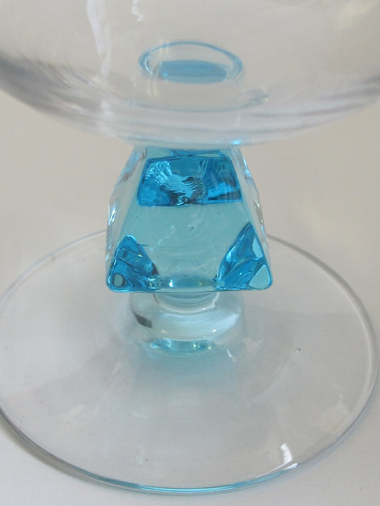 Bryce Aquarius dessert blue Crystal 2 piece's