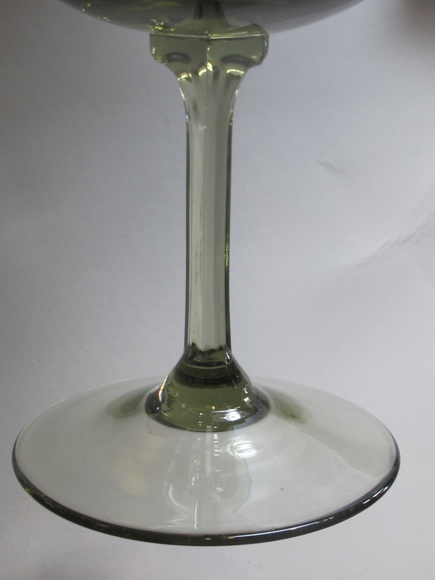 Lenox green mist wine glass Crystal Made in USA Mt Pleasant PA