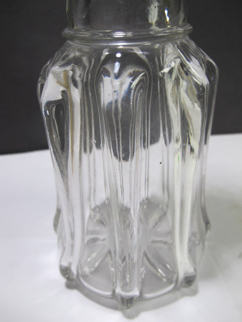 Ribbed Glass Antique Decanter C12