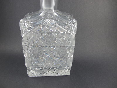 Rectangle cut glass decanter crystal - O'Rourke crystal awards & gifts abp cut glass