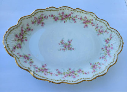 Limoges France Elite works oval dish 16.5" CR
