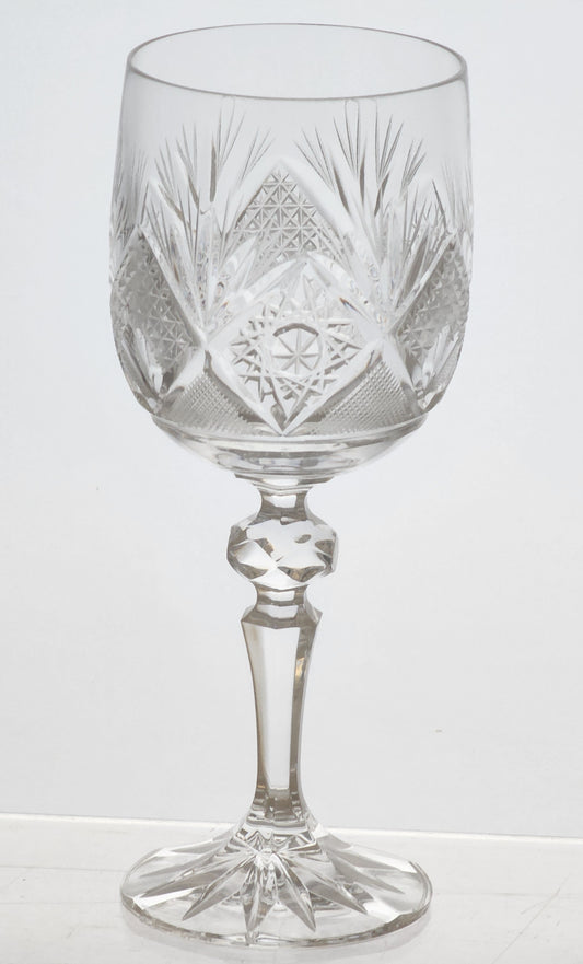 Hand cut goblet crystal