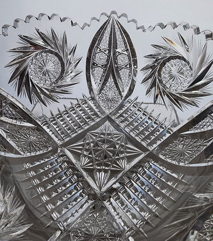 ABP bowl hand cut glass 224