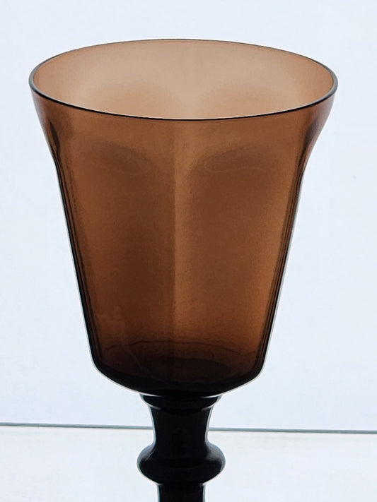 Lenox brown Antique pattern wine lead Crystal Made in USA