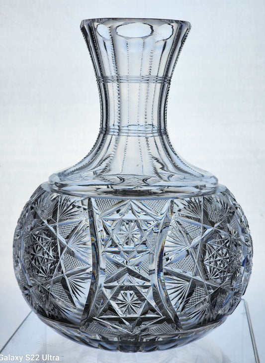 ABP Carafe American Brilliant Period hand Cut Glass EA13