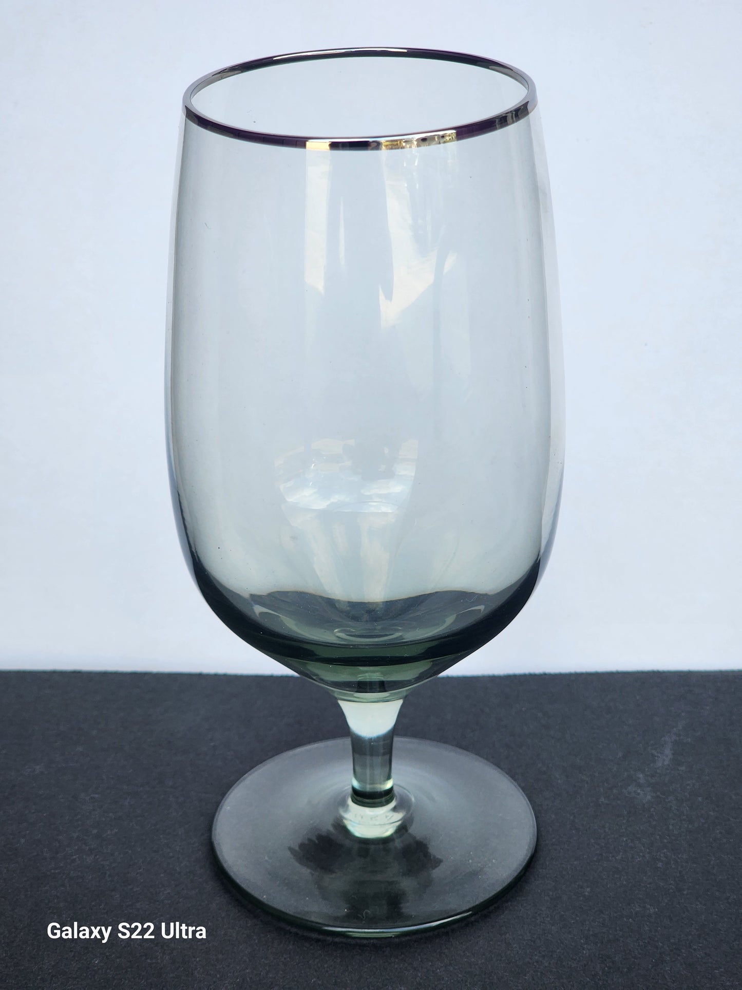 Lenox Green Shadow pattern beverage Platinum band Made in USA CH21