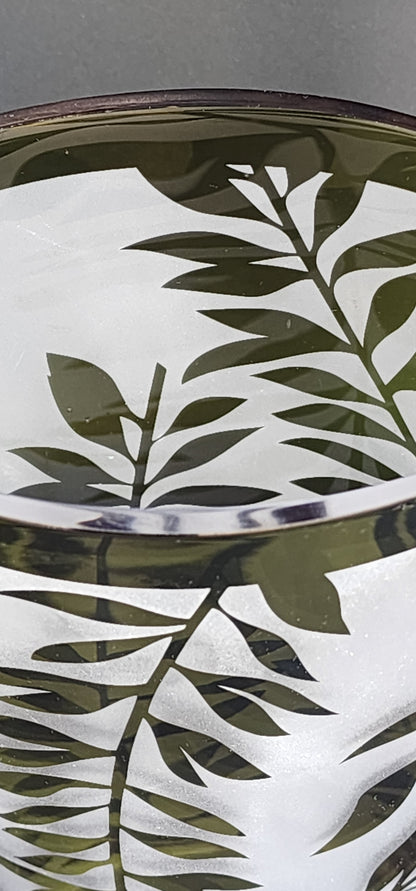 Etched to clear VASE green