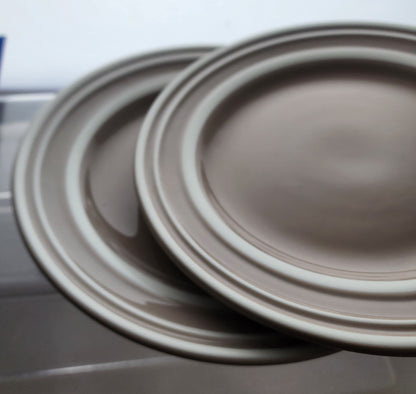 Pair lenox Kate Spade cream strip salad plates Beige