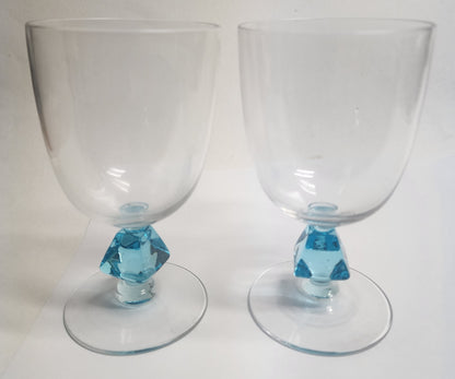 Bryce Aquarius beverage glass blue Crystal