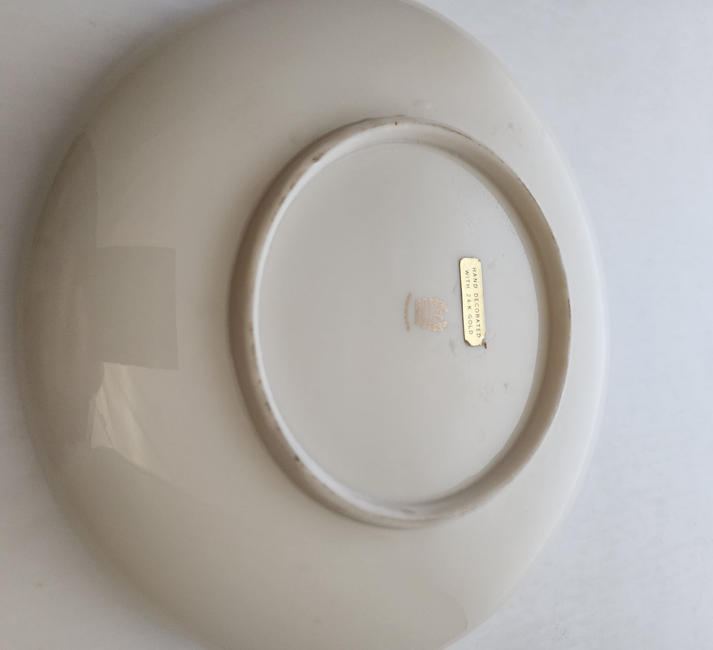 Sign lenox dish Made in usa Gold mark