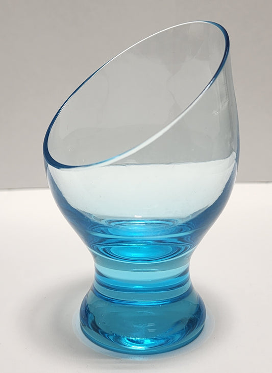Bryce glass cerulean blue glass whimsey glass Eva Zeisel votive