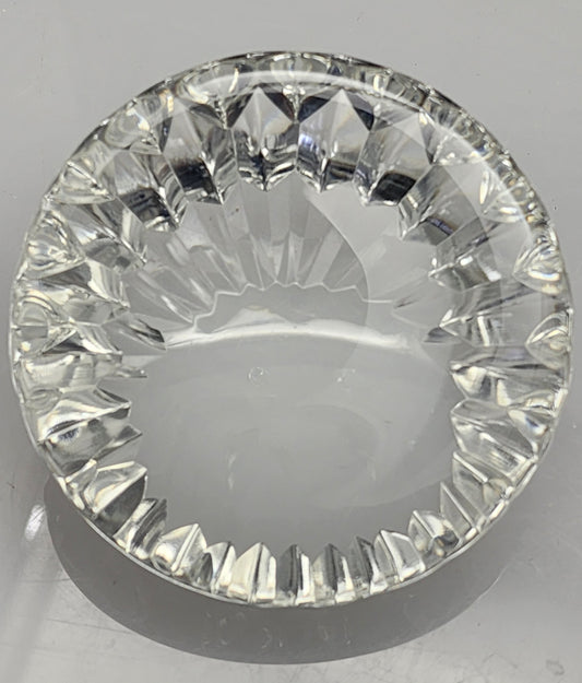 Hand cut glass  paperweight, 24% lead crystal Great for engravers