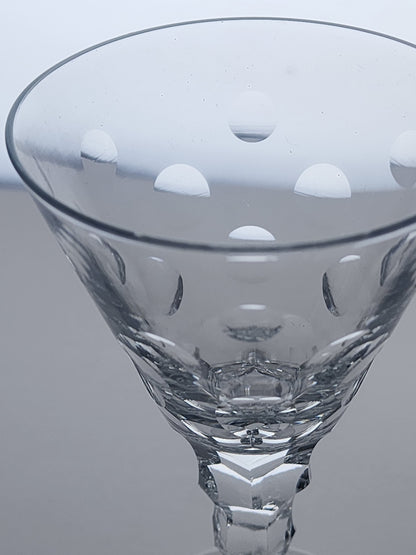 4 piece Duncan Miller Cut glass Splendor tall sherbet Crystal  Made in USA