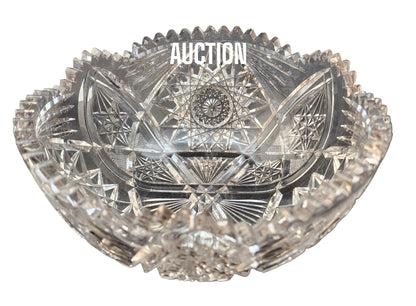 ABP bowl hand cut glass