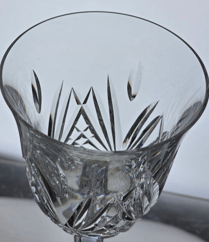 Signed Waterford CUT GLASS Leana goblet crystal
