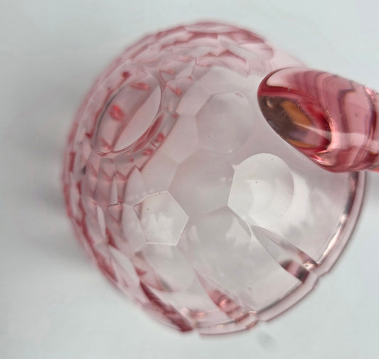CUT GLASS Punch lathel pink #11