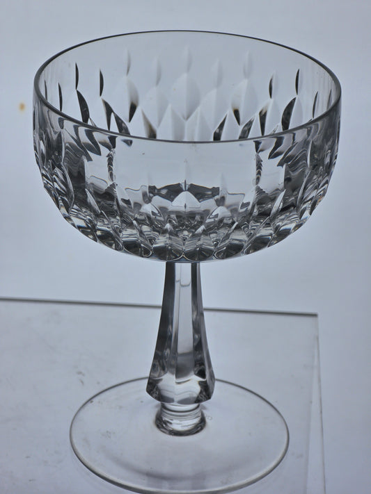 Gorham Crystal Chantilly dessert champagne glasses pair