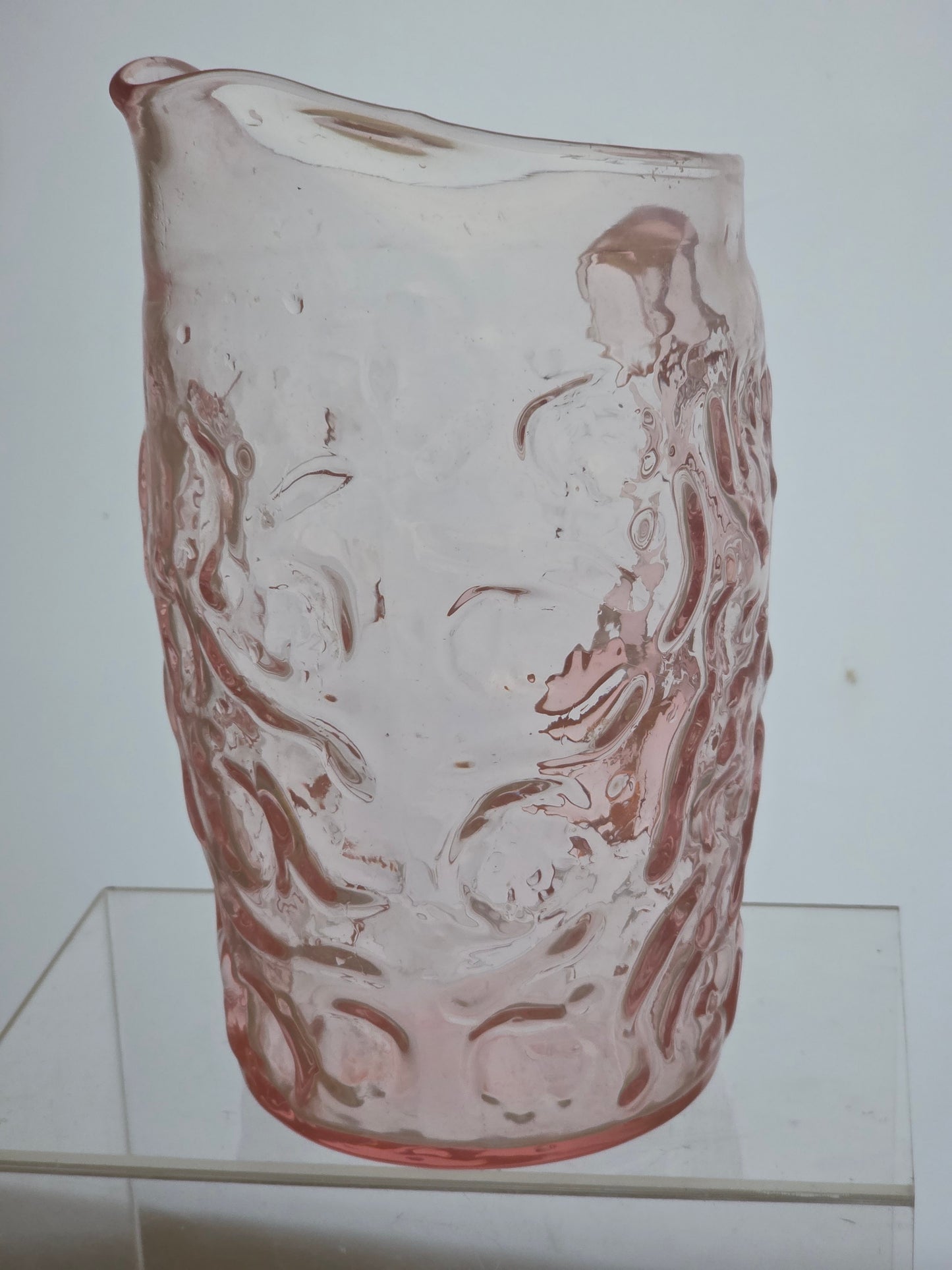 Bryce El Rancho pink glass pitcher