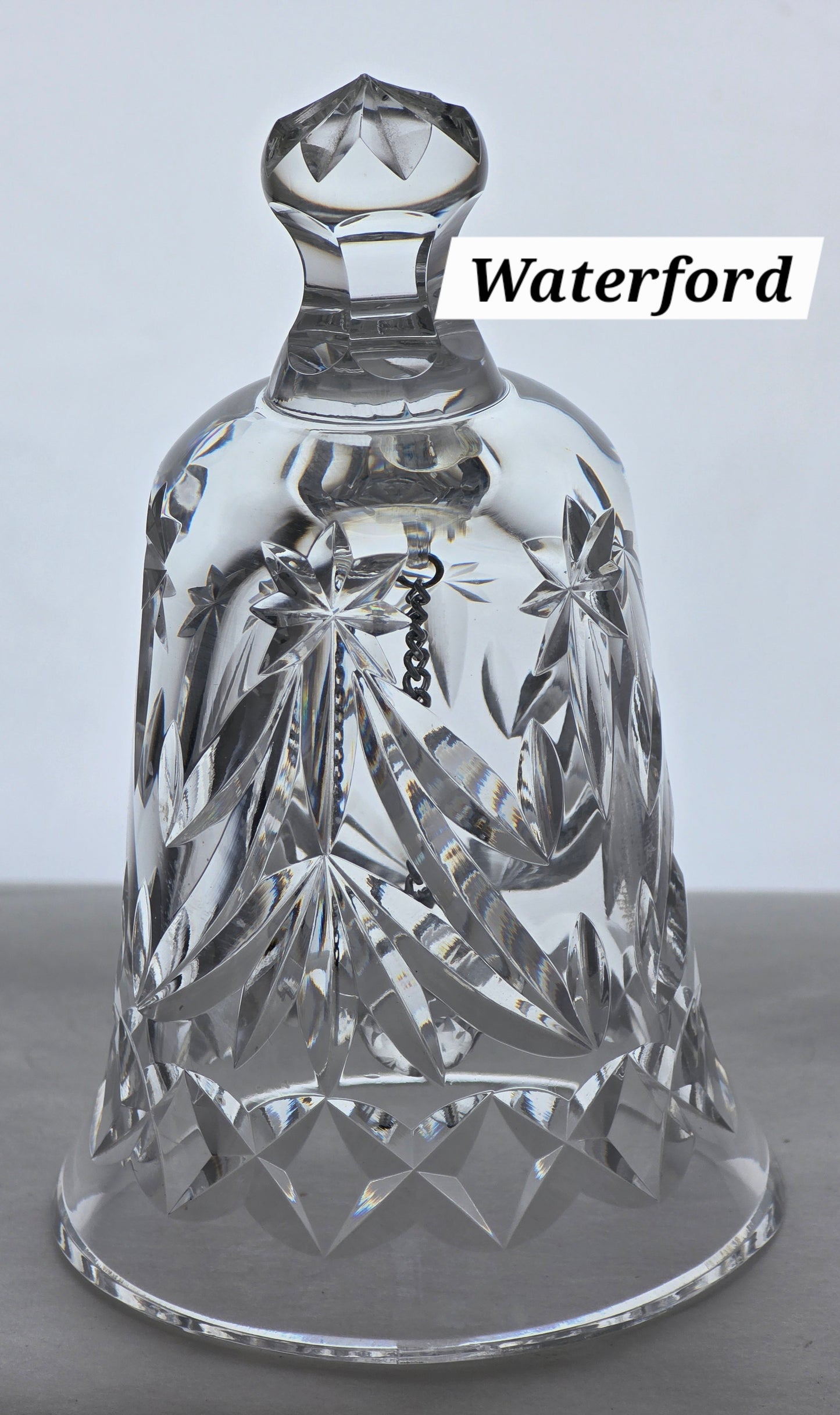 Signed Waterford Hand Cut glass BELL