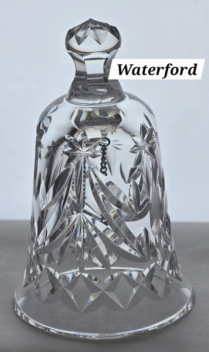 Signed Waterford Hand Cut glass BELL