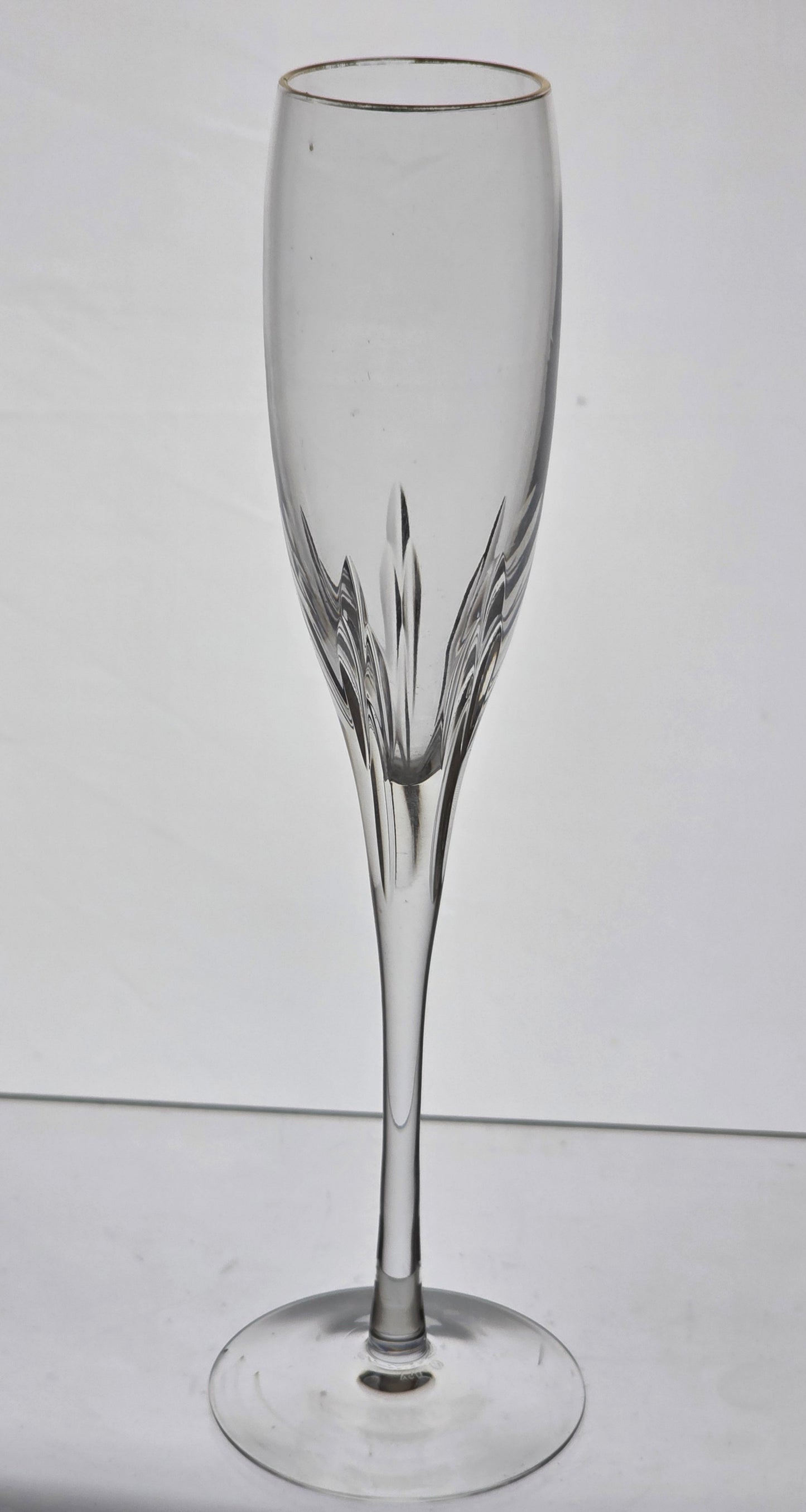 Lenox Cut glass firelight flute Crystal Made in USA