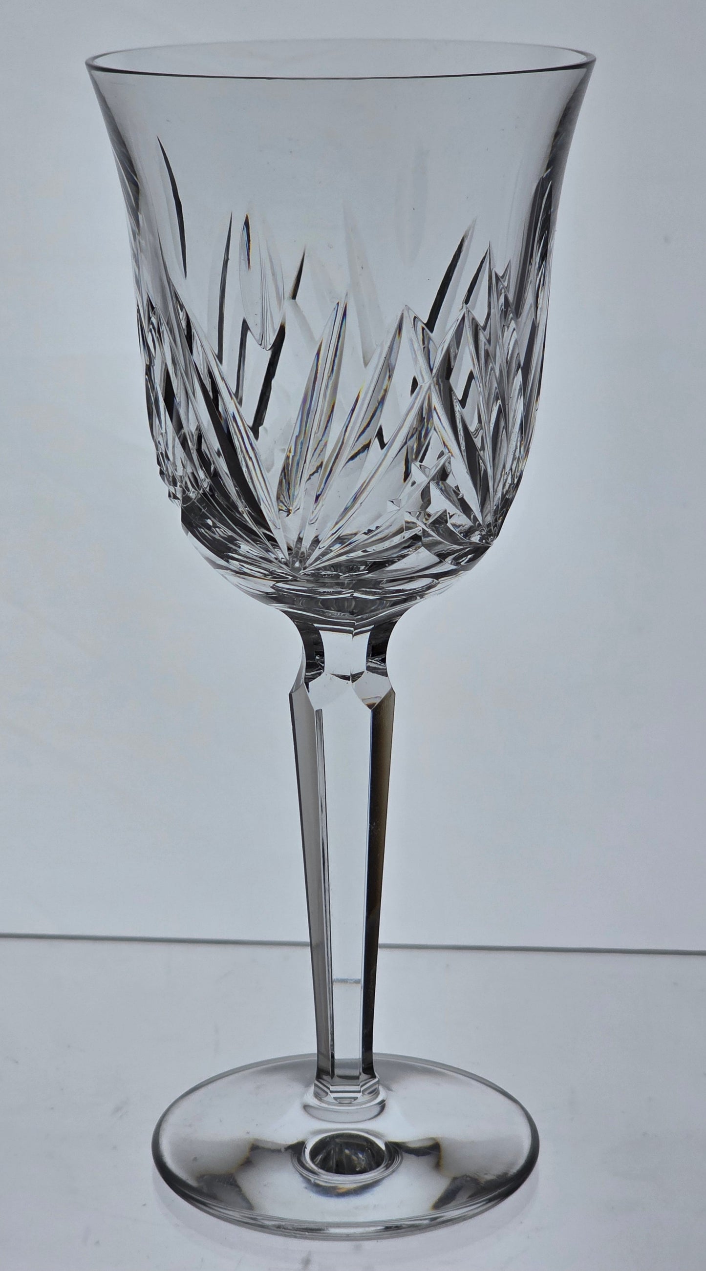 Signed Waterford CUT GLASS Leana goblet crystal