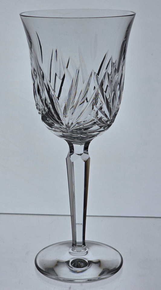Signed Waterford CUT GLASS Leana goblet crystal