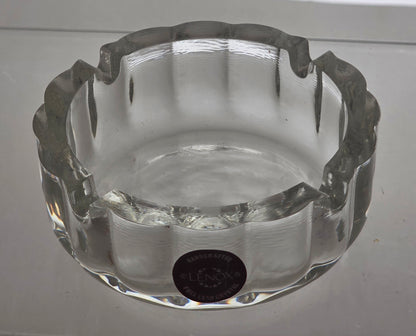Lenox Glass Ashtray Signed USA crystal