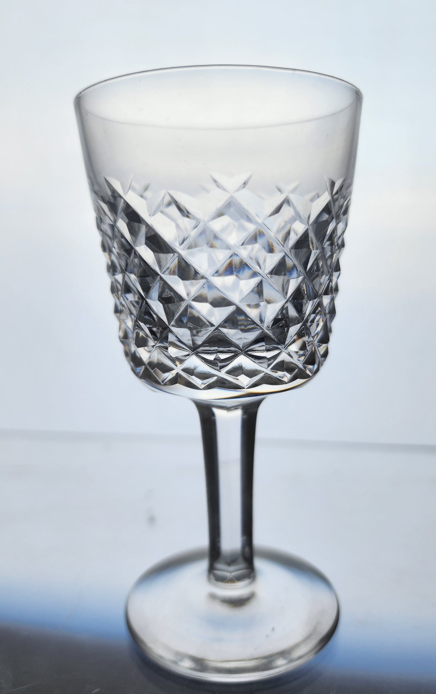 4 Signed Waterford glass Hand Cut port/wine Alana pattern Irish Crystal