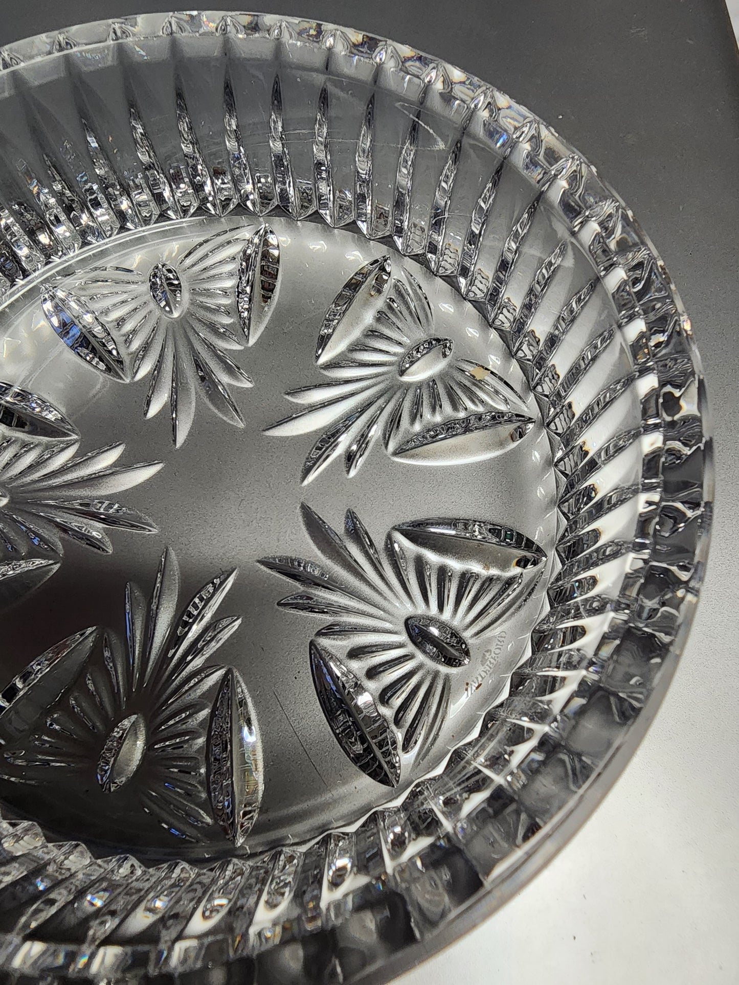 Signed Waterford crystal wine coaster