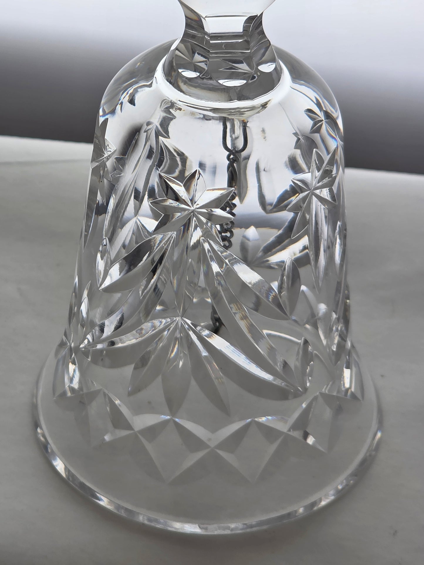 Signed Waterford Hand Cut glass BELL