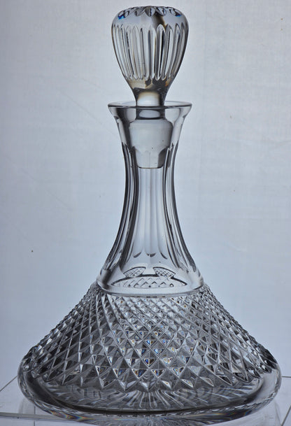 Signed Lenox hand Cut glass Crystal decanter Made in USA