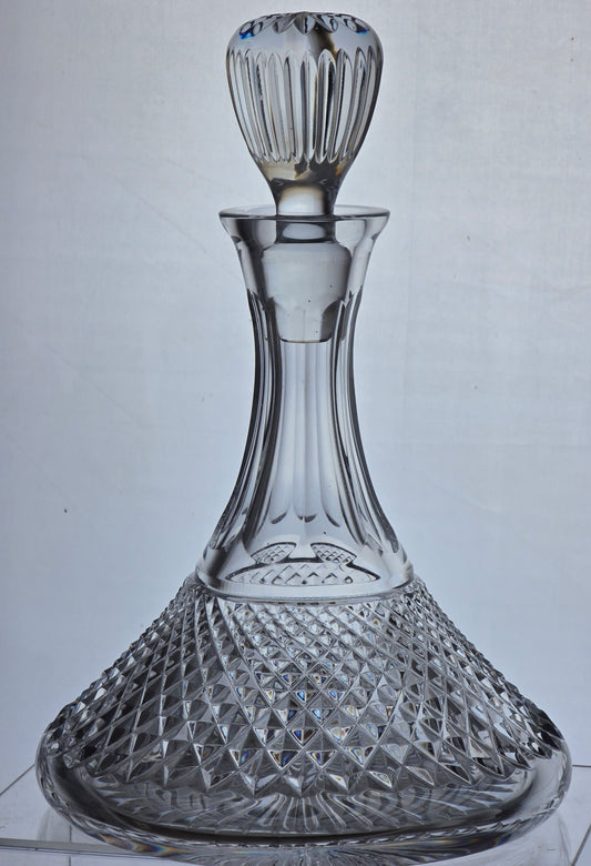 Signed Lenox hand Cut glass Crystal decanter Made in USA