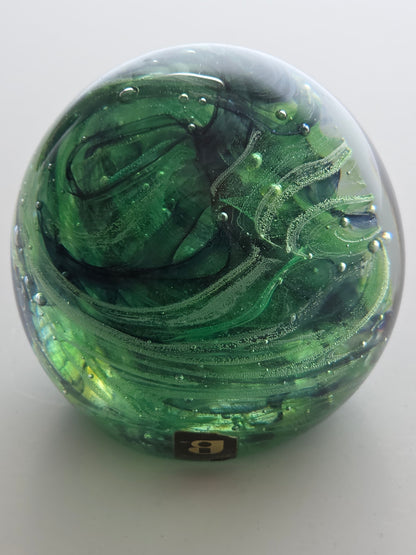 Art glass Kerry Ireland paperweight,