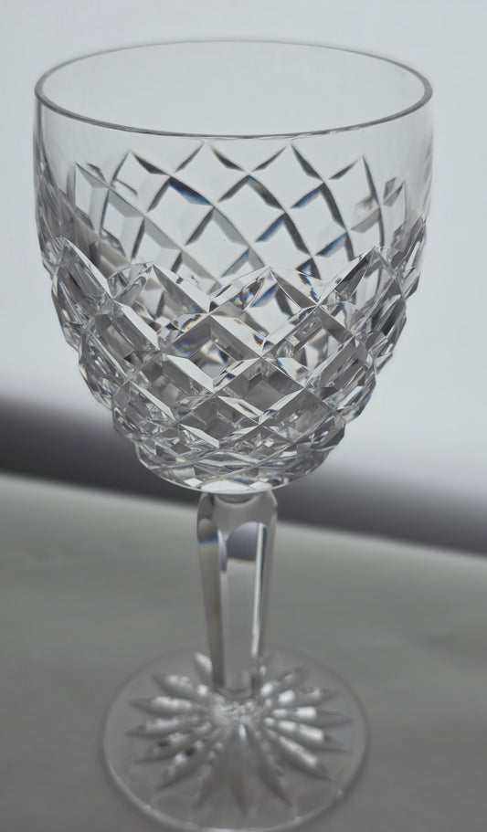 Signed Waterford CUT GLASS Comeragh goblet crystal