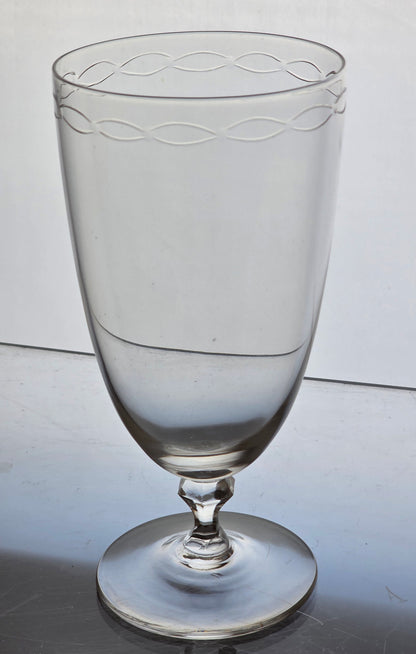 Pair Signed Lenox Crystal sentiment juice glass replacement