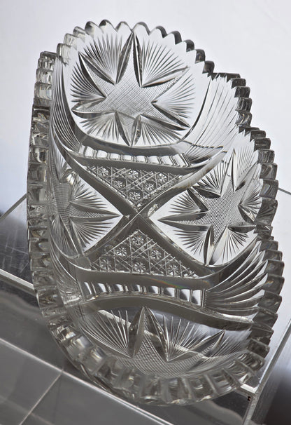 ABP Crystal Cut Glass celery star