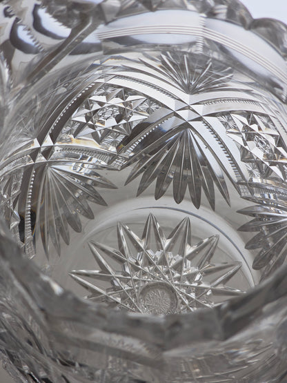 ABP cut glass Libbey Victoria pitcher American