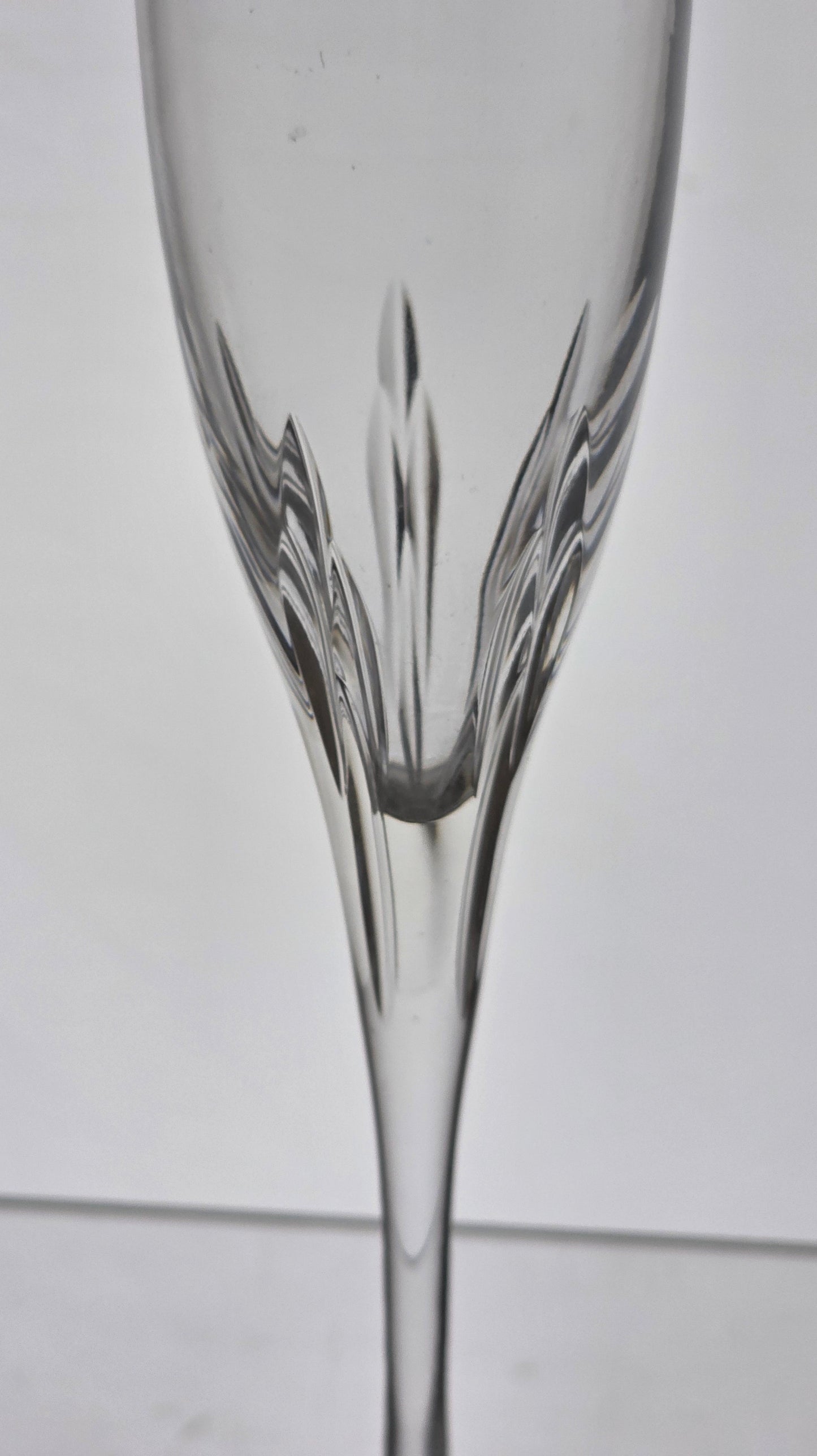 Lenox Cut glass firelight flute Crystal Made in USA