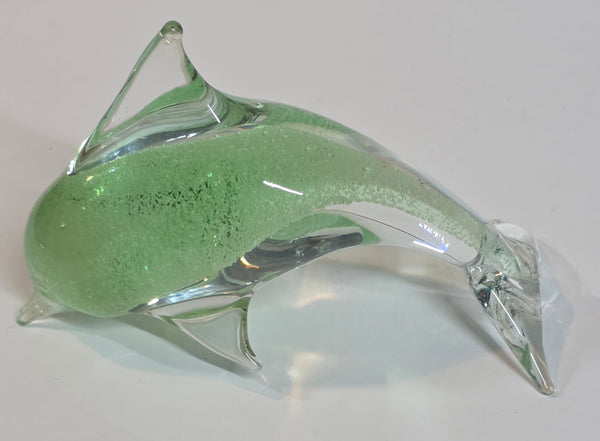Art glass Dolphin green