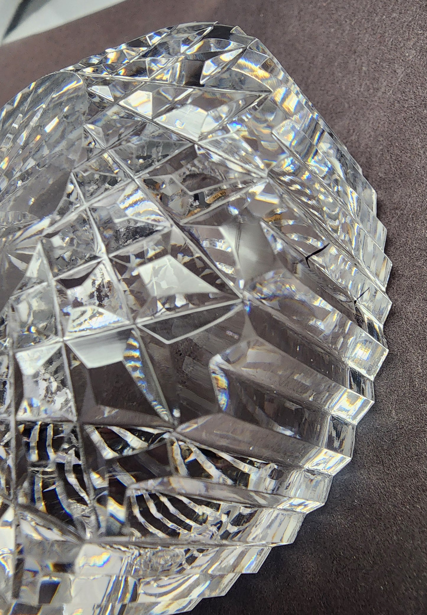 Signed Waterford crystal ashtray